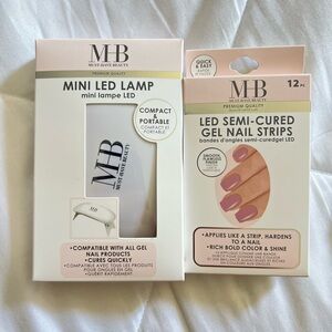 Mini LED Lamp With 1 Led Semi Cured Gel Nail Strips
